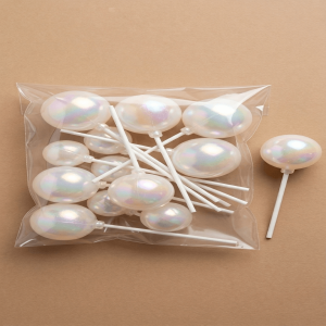 Aura Işıltılı İnci Beyazı Lolipop